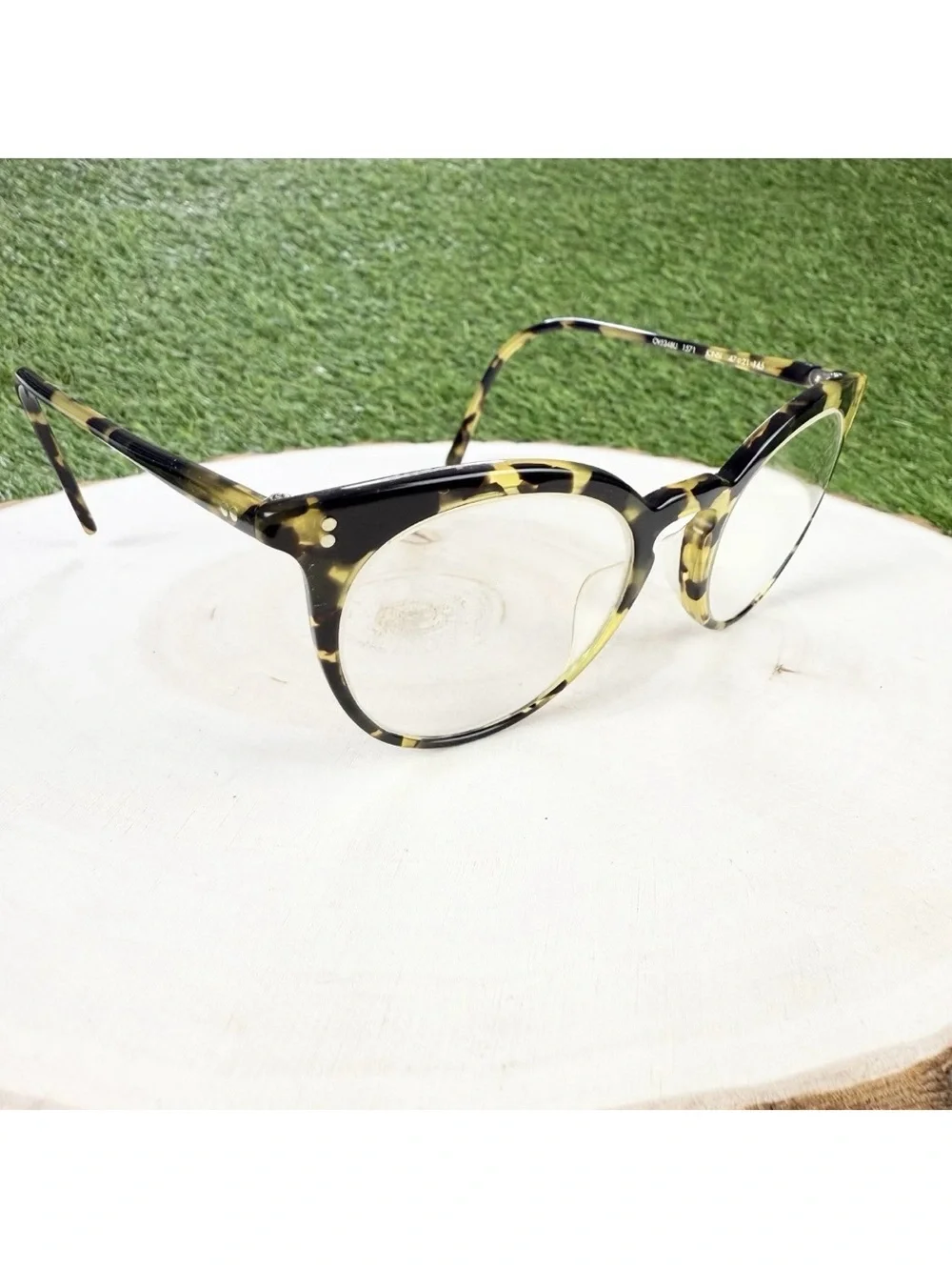 Oliver Peoples Eyeglasses Frames Jonsi OV5348U 1571 47-21-145 Yellow Havana Tort
